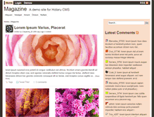 Tablet Screenshot of magazine.hotarucms.org